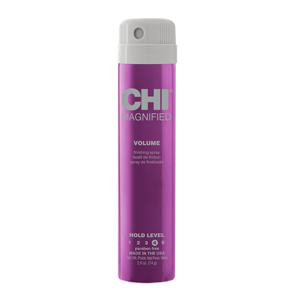 CHI Magnified Volume Finishing Hair Spray, Boosts Volume & Body For Maximum Fullness, Builds Resilience & Strength & Adds Shine, 2.6 Oz