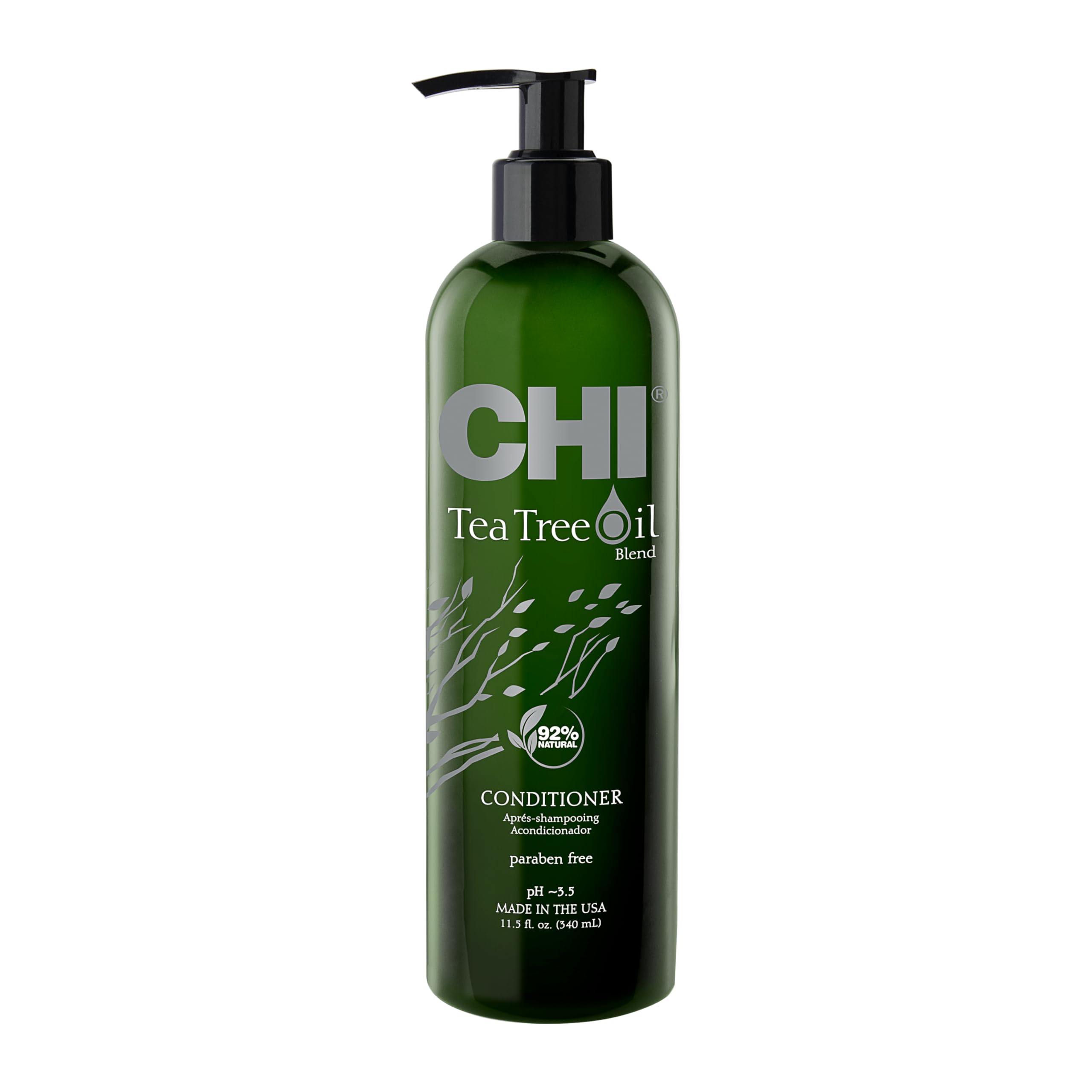 CHI Tea Tree Oil Conditioner, Refreshing, Lightweight Conditioner For Nourishing & Rejuvenating Hair, Sulfate, Paraben, & Cruelty-Free, 11.5 Oz