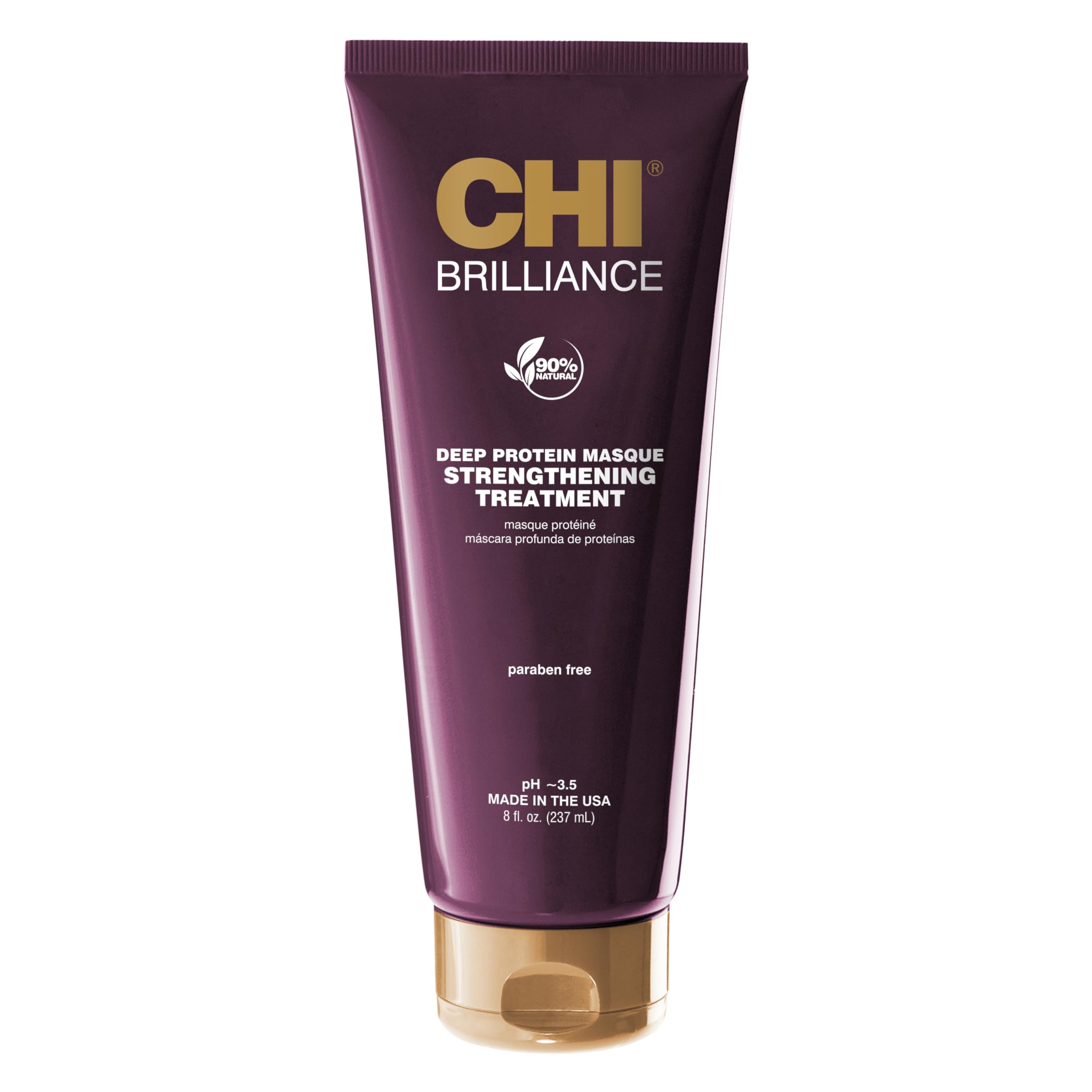 CHI Deep Brilliance Deep Protein Masque - Sulfate, Paraben and Gluten Free, 8 oz.