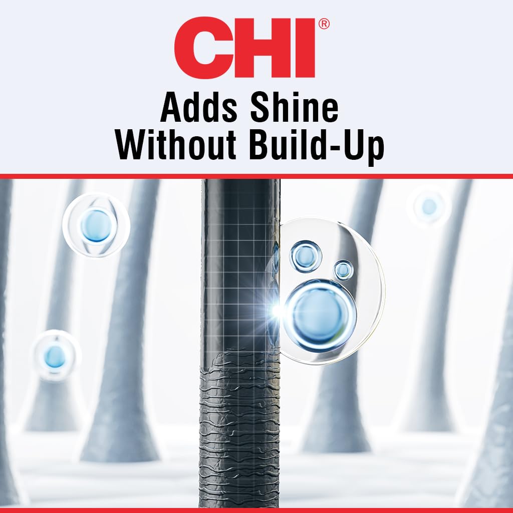 CHI Shine Infusion Hair Spray, Adds Shine, Reduces Frizz & Split Ends For All Hair Types, Sulfate & Paraben-Free, 5.3 Oz