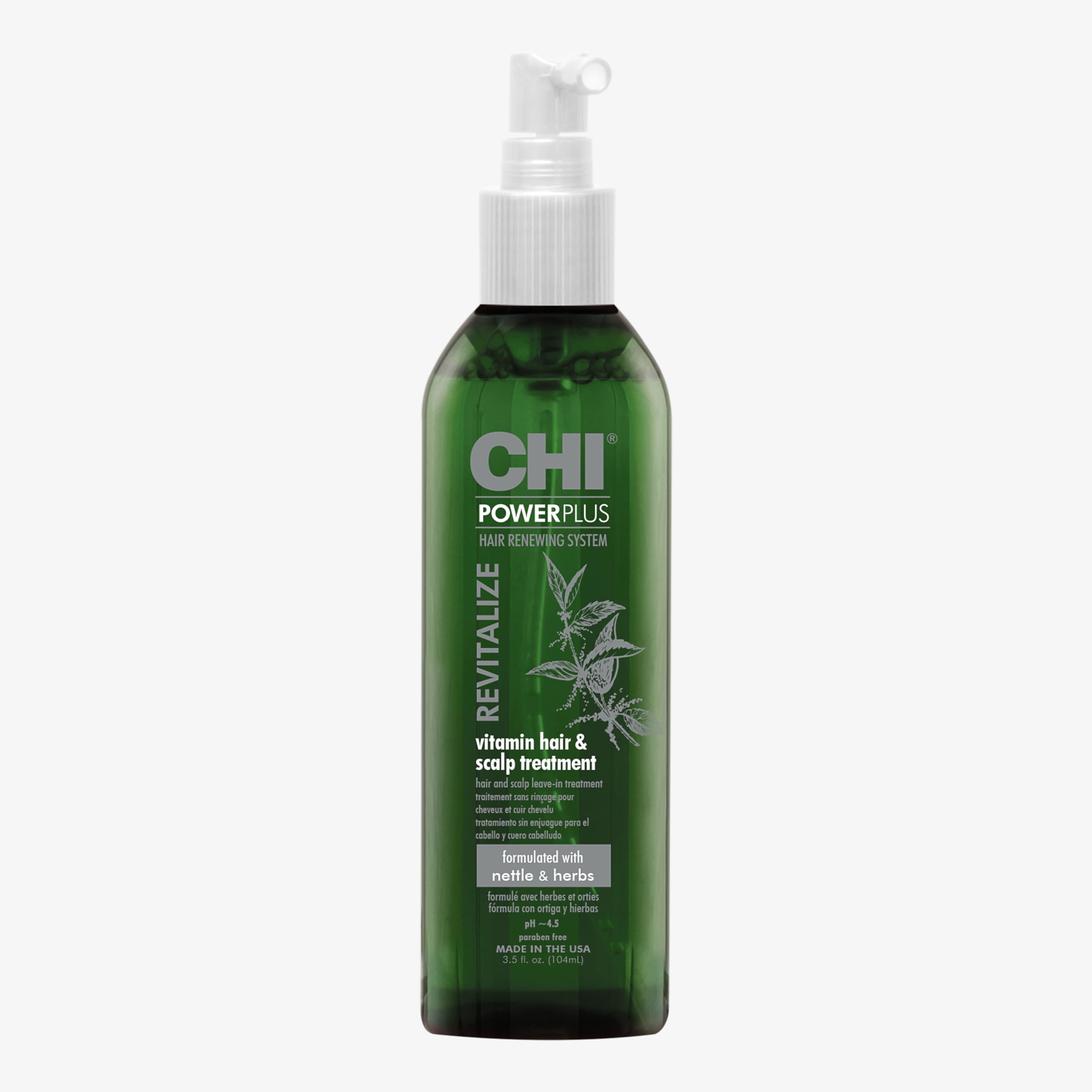 CHI PowerPlus Revitalizing Hair Treatment, Relieves Tightness & Dryness, Made With Botanicals & Vitamins to Nourish, Balance & Stimulate Scalp, 3 Oz