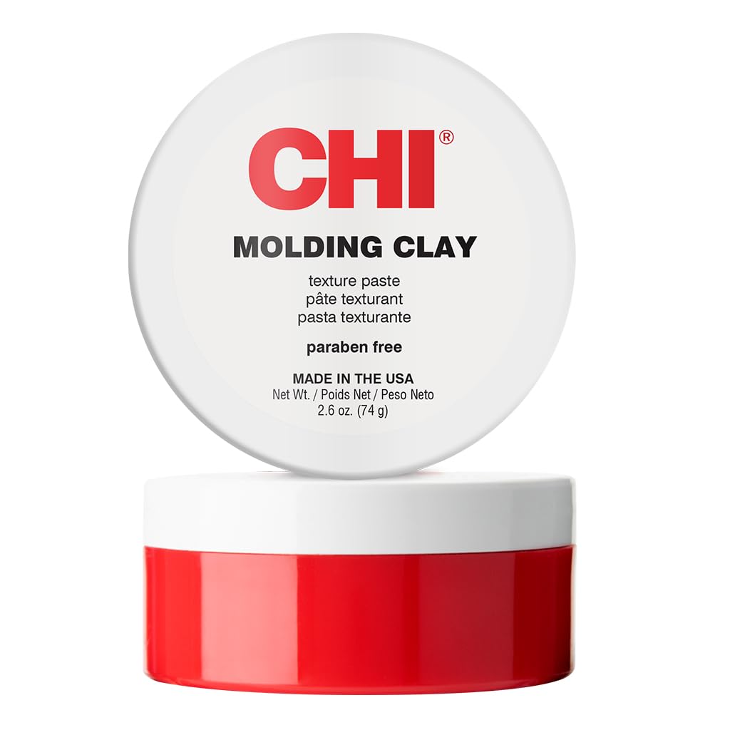 CHI Molding Clay Texture Hair Paste, Styling Product For Volume, Texture & Body, Paraben & Gluten-Free, 2.6 Oz