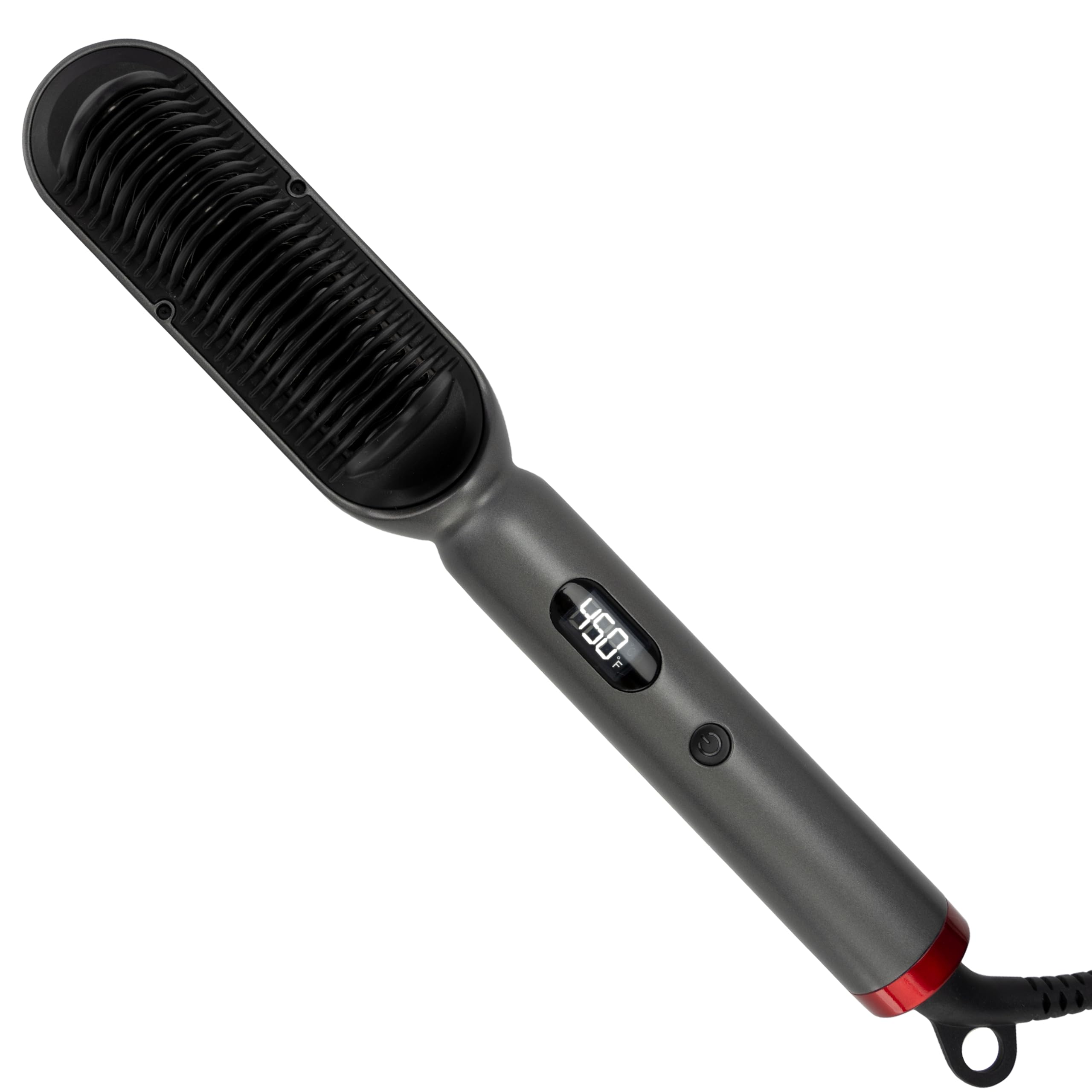 CHI Lava TriLume Heated Brush, Triangle-Shaped Comb for Natural Waves & Volume, Easy & Gentle Root Access, Reduces Frizz & Increases Shine