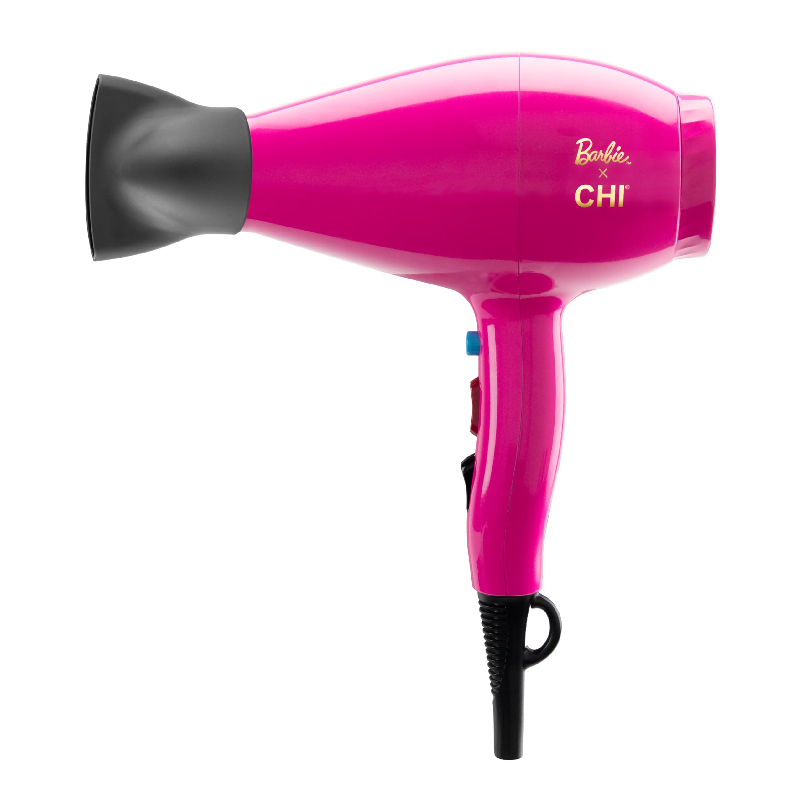 CHI X Barbie 65th Anniversary Compact Hair Dryer, Hair Dryer for Smooth & Voluminous Hair, Powerful & Lightweight Blow Dryer, Reduces Frizz